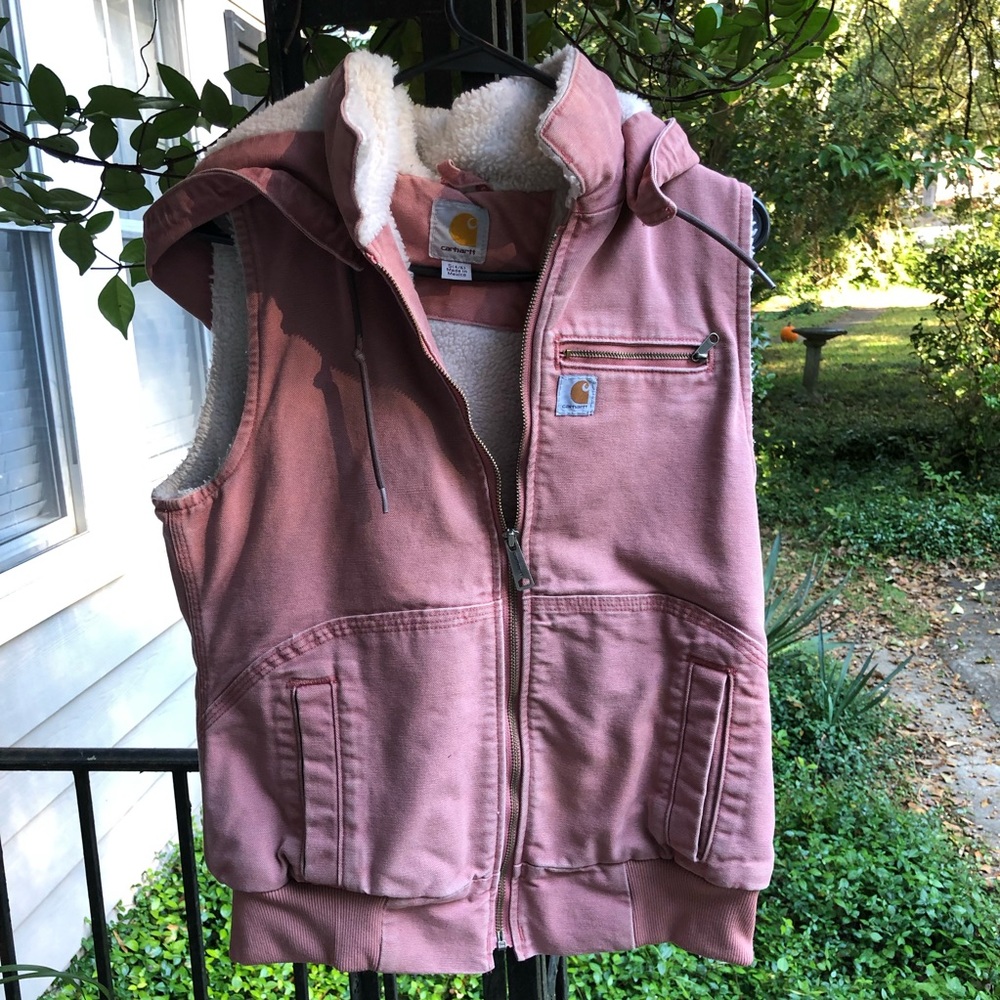 Pink Carhartt Sherpa Vest